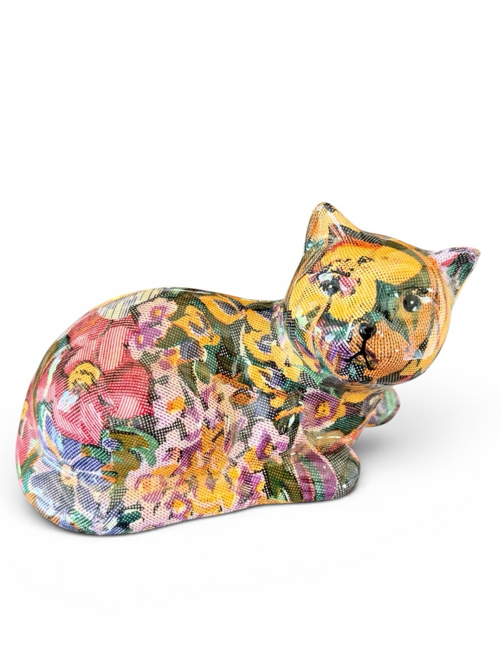 Vintage Joan Baker Patchwork Porcelain Cat - Picture 16 of 16